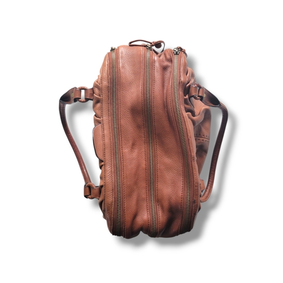 Cole Haan | Large Capacity Warm Brown Leather Slouchy Satchel (OS) - Picture 3 of 16